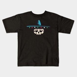 Mexican scull with hat Kids T-Shirt